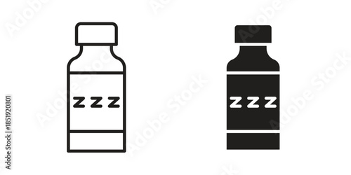 Sleeping pills icons for designers, web developers, displays and websites