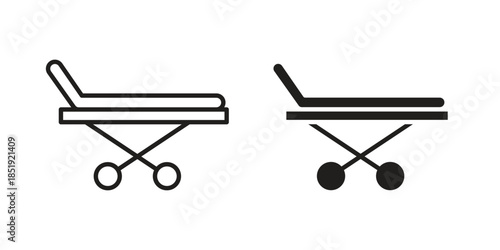 Stretcher icons for designers, web developers, displays and websites