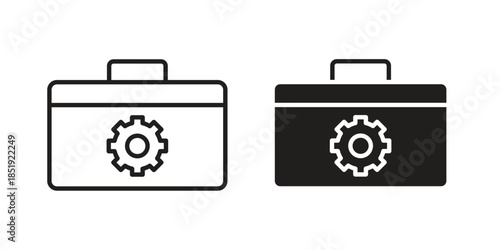 Toolbox icons for designers, web developers, displays and websites