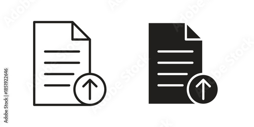 Upload file icons for designers, web developers, displays and websites
