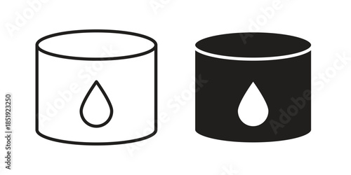 Water tank icons for designers, web developers, displays and websites