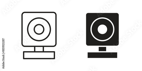 Web camera icons for designers, web developers, displays and websites