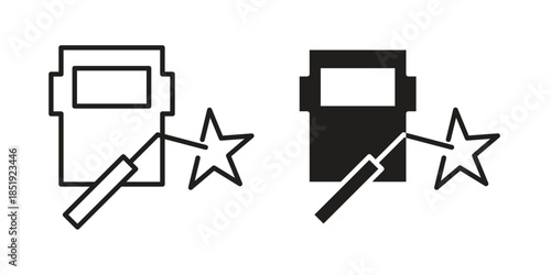 Welding icons for designers, web developers, displays and websites