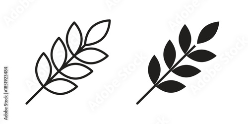 Wheat grain icons for designers, web developers, displays and websites