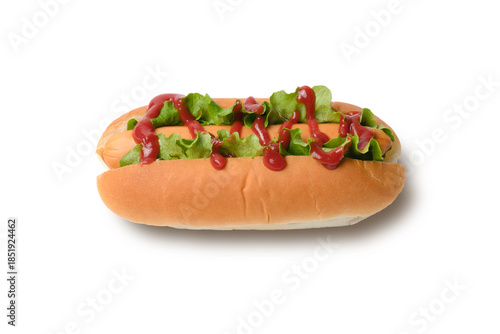 横から見たホットドッグ