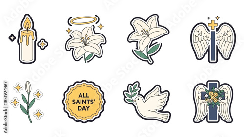 Symbols of faith and remembrance for spiritual holidays and celebrations.