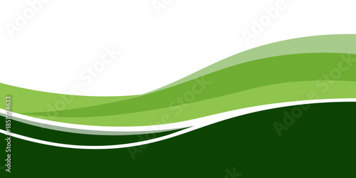 Abstract green banner background. Graphic design banner pattern background template with dynamic curve shapes