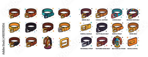 Variety of stylish and durable belts for different occasions and
