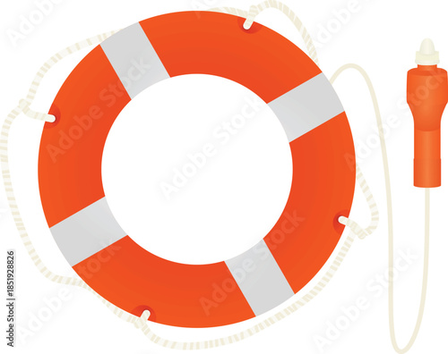 Rescue safety ring. vector illustration