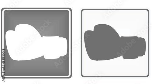 Boxing club sign. vector illustration