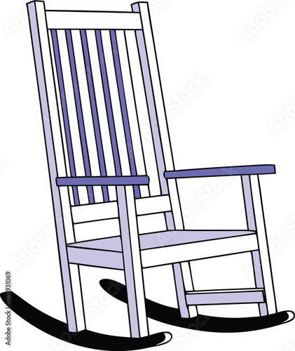 wooden rocking chair