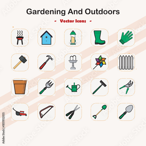 Gardening and Outdoors Icons