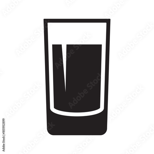 Shot Glass Icon for Drinks and Spirits
