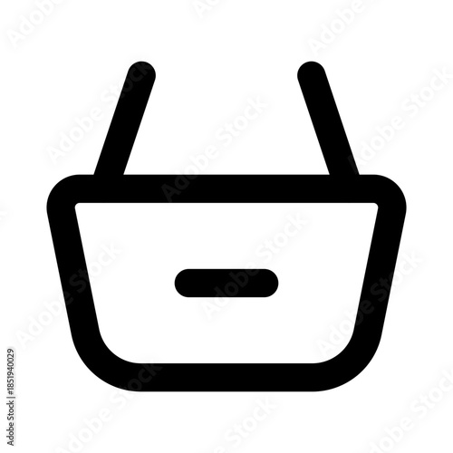 Grocery outline icon set