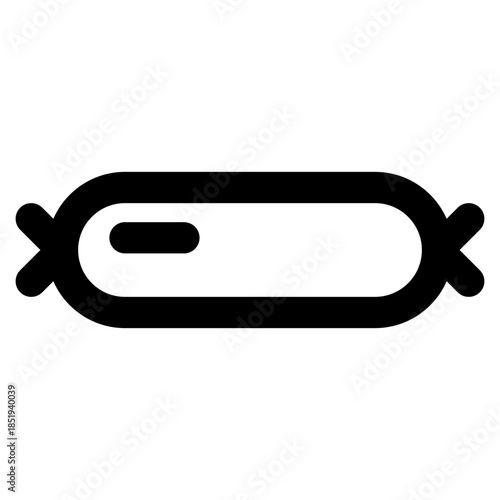 Grocery outline icon set