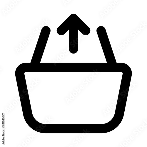 Grocery outline icon set