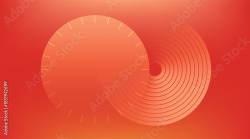 Sun Gradient Background, Warm Light and Glow Effect