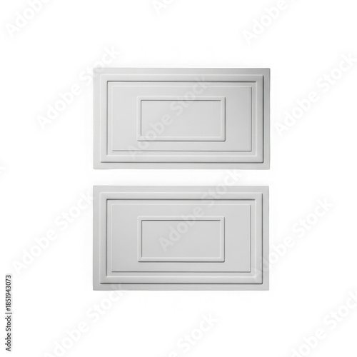 Two kitchen cabinets isolated on transparent background