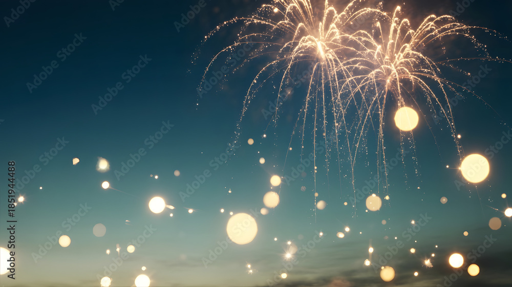 Fototapeta premium fireworks in the night sky
