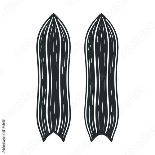 Cluster-beans-illustration-vector-design 