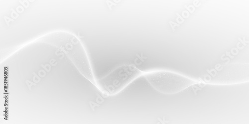 Futuristic tech abstract flow particles with digital magic line wave and three-dimensional curve texture.