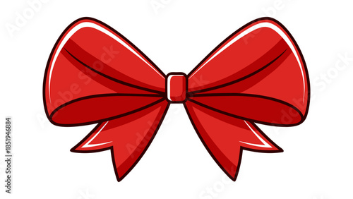 Red bow decoration