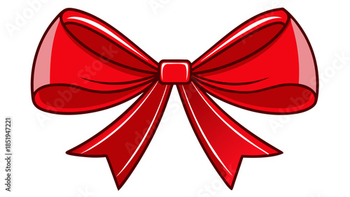 Red bow decoration