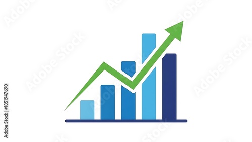 Business growth represented by a graph Free Download Business growth represented by a graph - GFXLoad