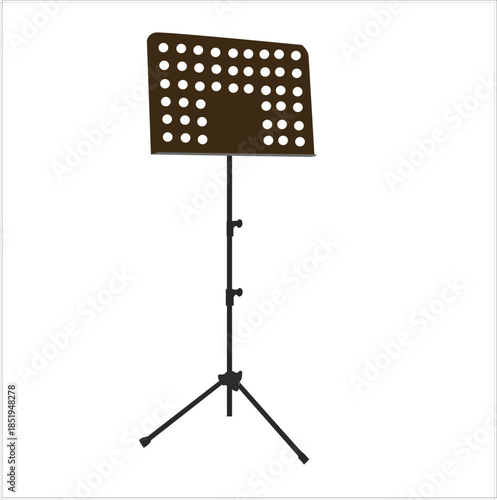 lyric keyboard stand. filled music stand.