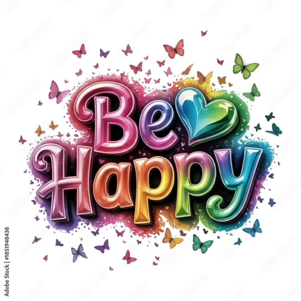 Obraz premium Be happy writing 