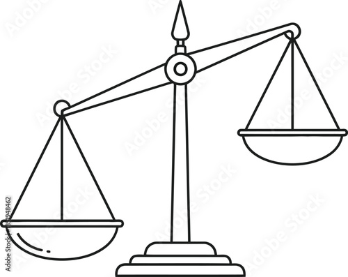 balance scales icon for justice and equality