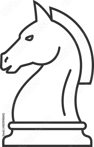 chess knight piece icon