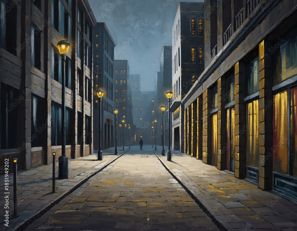 Fototapeta premium old city street