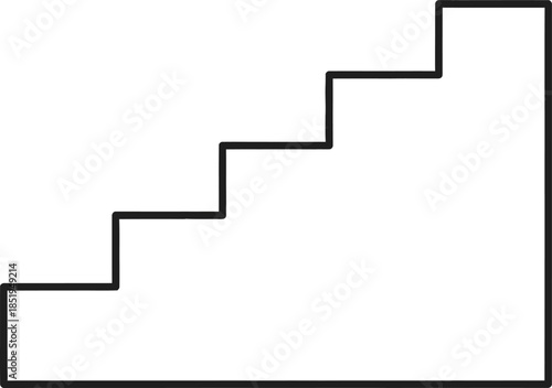 staircase steps outline icon