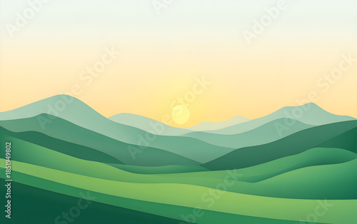 landscape with mountains