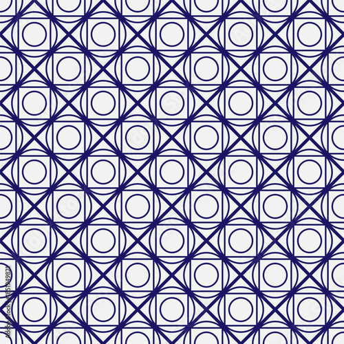 Vector seamless geometric pattern in dark blue tones. Elegant structured design ideal for textiles, wallpaper, packaging, packaging, textiles and digital backgrounds.