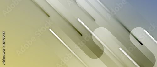 Modern abstract background with overlapping translucent green diagonal shapes and linear patterns