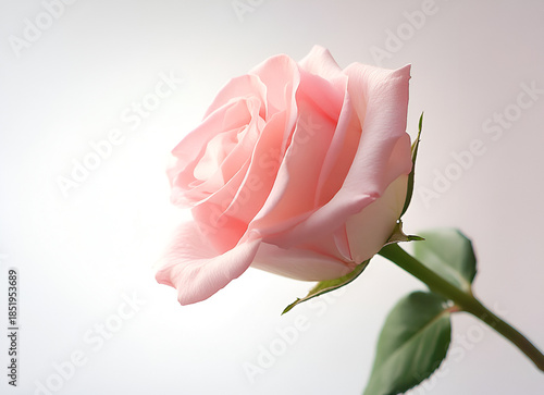 pink rose isolated on white background