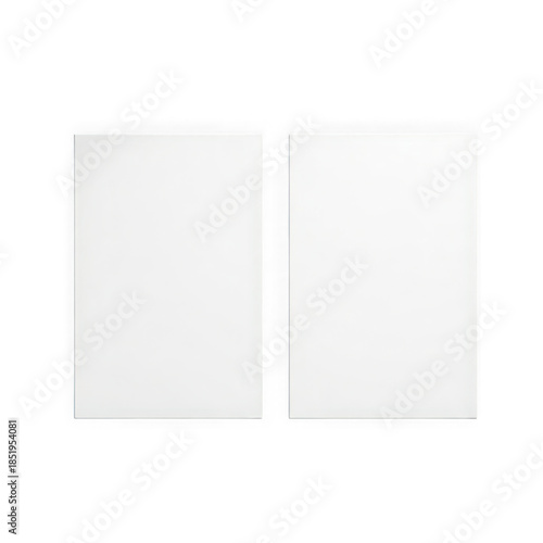 Two cards isolated on transparent background isolated on transparent background