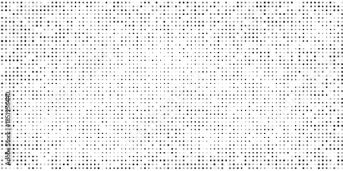 White frame close-up of black and white polka dot fabric background abstract