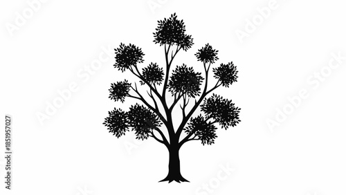 silhouette of a tree