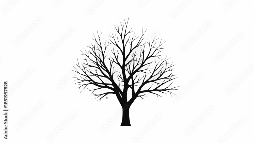 Obraz premium vector tree silhouette