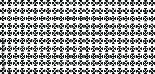 Geometric pattern of black and white triangles
