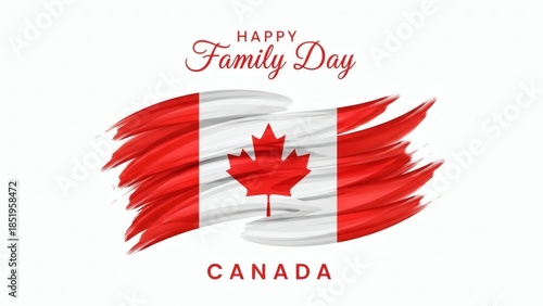 Happy family day celebration in canada