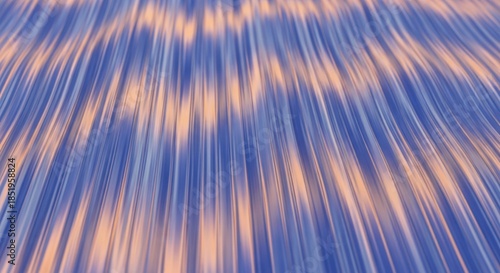 Abstract background of flowing vertical blue and peach lines creating a sense of motion and texture in a digital art style