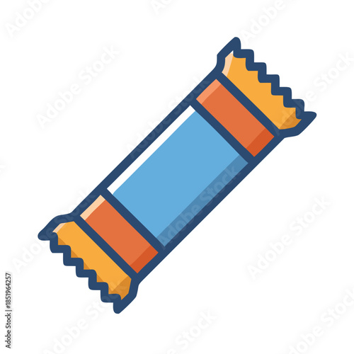 Cartoon style snack bar isolated against white background image