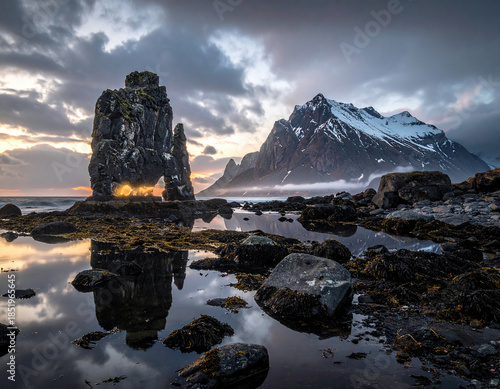 Beautiful Nature Landscape with Soft Light and Natural Colors