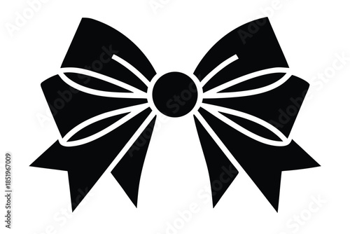 Assortment of brightly colored bows and ribbons, versatile design elements for celebrations, gifts, and decorative projects.