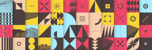 Abstract background. Geometrical art. Mosaic design. Illustration for brochure, poster, cover, card, presentation, flyer or banner.