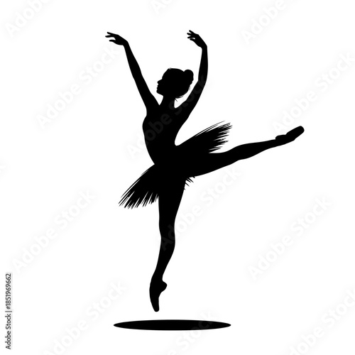 A dancer strikes an elegant pose, highlighted